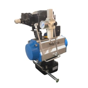 Pneumatic Actuator With Positioner And Manual Override
