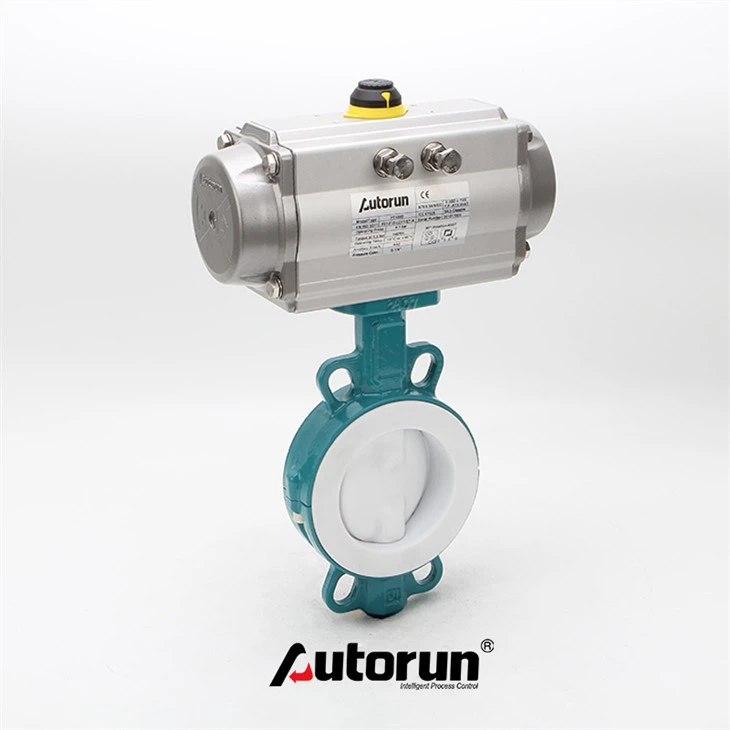 Pneumatic Fluorine - Lined Butterfly Valve