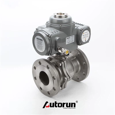 Petit robinet à tournant sphérique électrique en acier au carbone anti-déflagrant